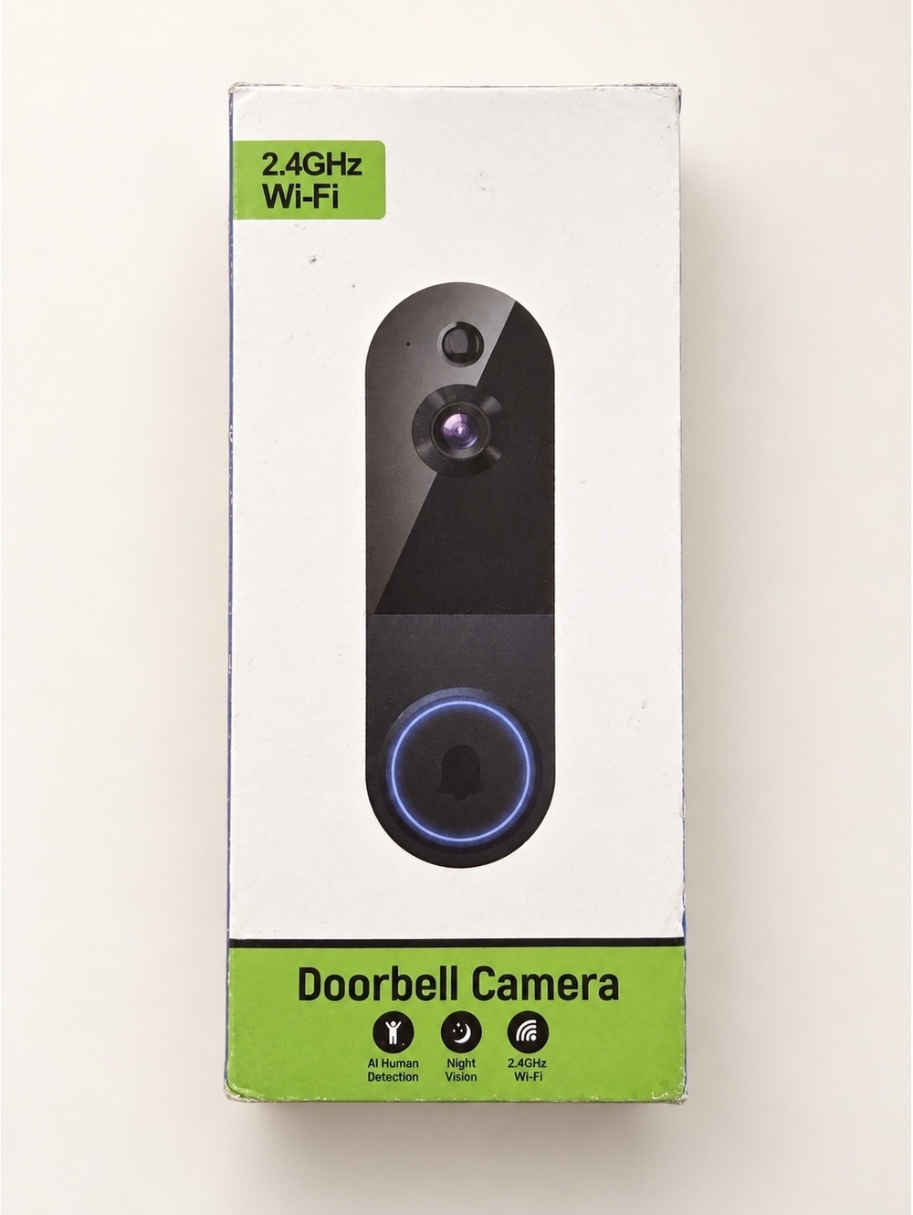 T52 Black Wi-Fi Video Doorbell Camera – Night Vision & Two-Way Talk